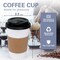 [100 Pack 16 oz Disposable Coffee Cups with Lids and Sleeves - To Go Coffee Cups for Hot Drinks, Chocolate, Cocoa and Coffee Bar